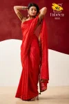 Fabrica By Sr Handloom Tusser With Katha Work Saree Wholesalers In Delhi